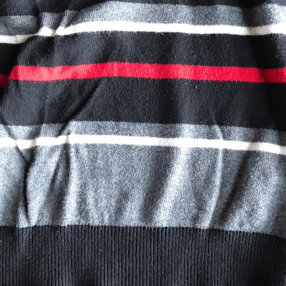 Worthington Long Sleeved Black/striped Sweater - Picture 2 of 2